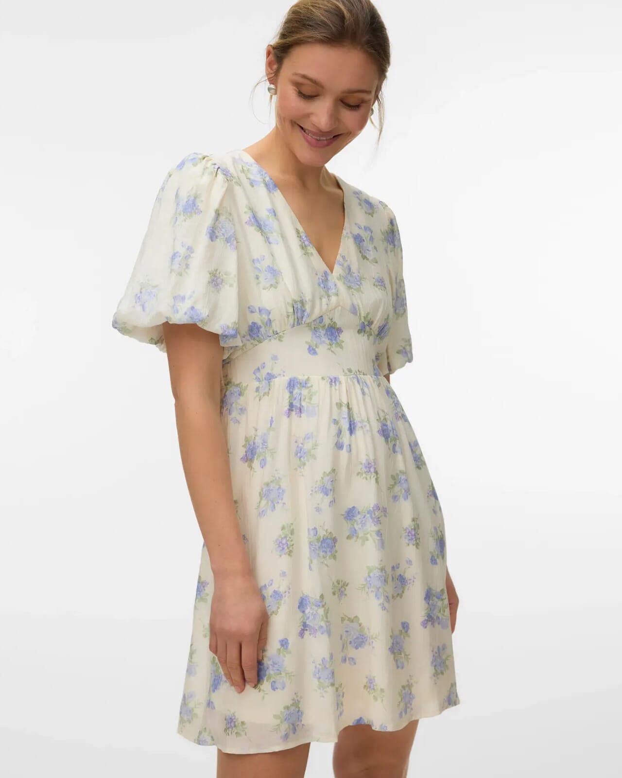 VERO MODA Kjole Bella 2/4, M, VERO MODA Kjole Blå M