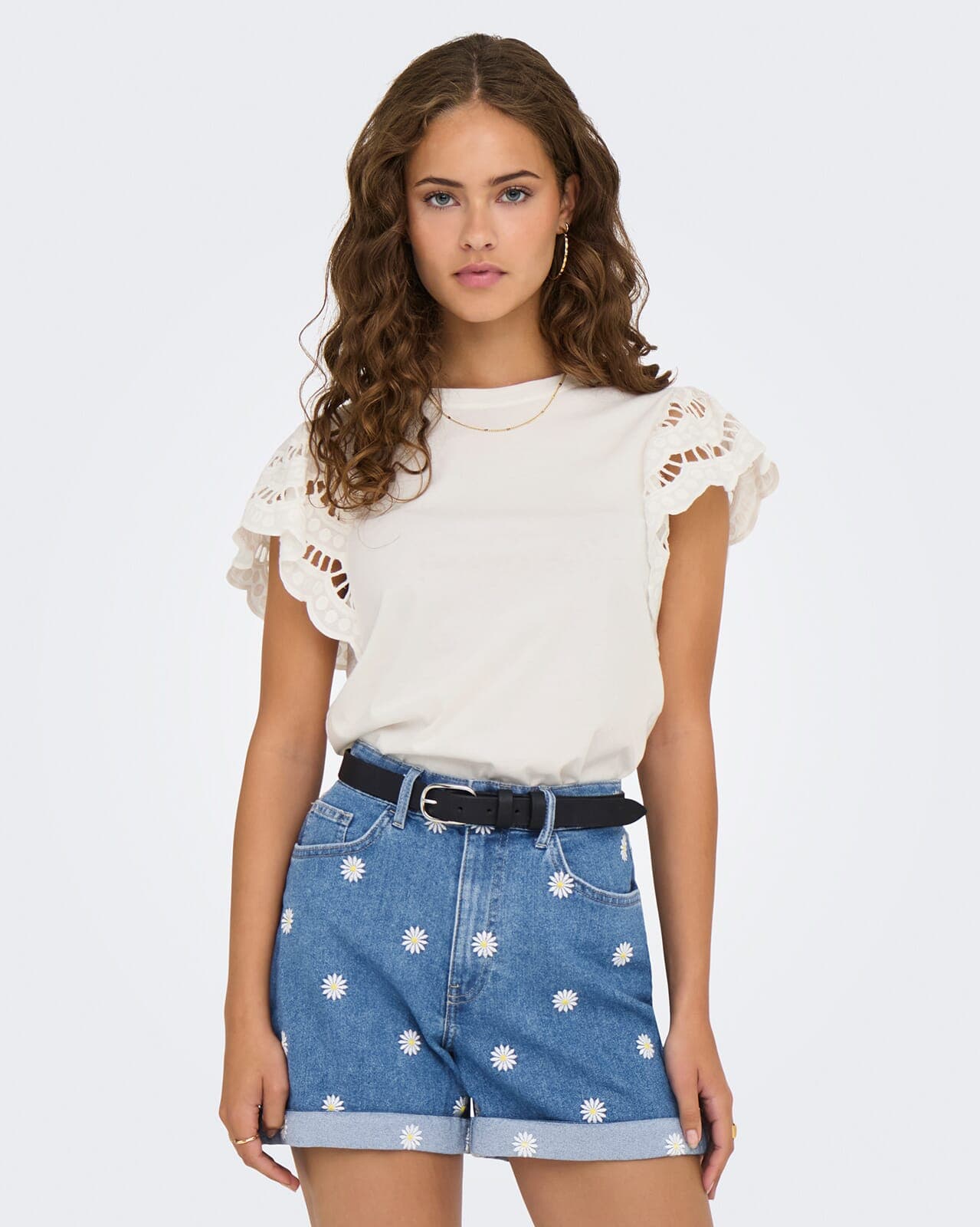 ONLY Topp Macy, L, ONLY Topp Hvit L