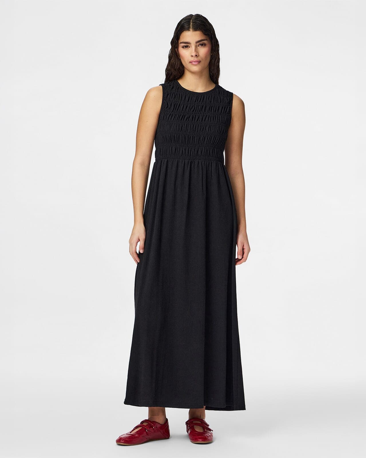 PIECES Maxikjole Betty, S, PIECES Kjole Svart S