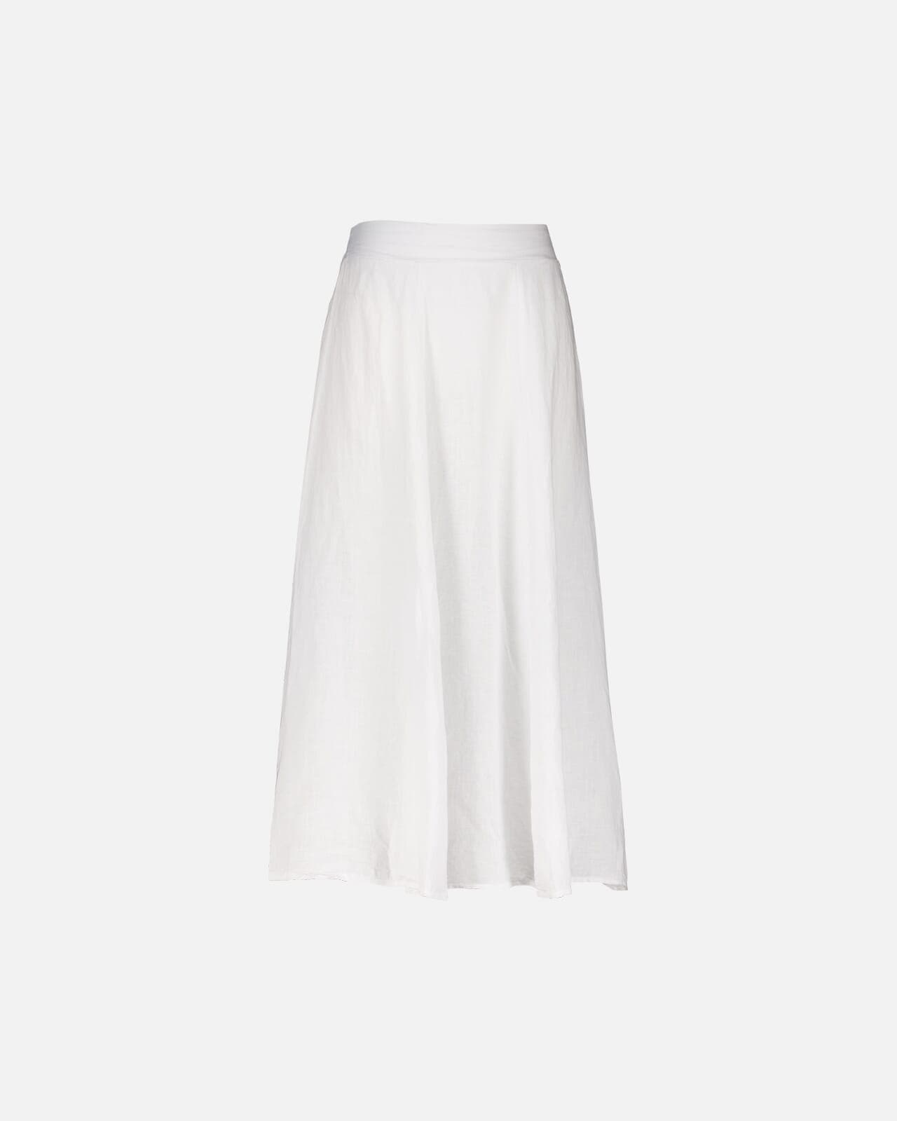 FLOYD Linskjørt Romina Midi, L, FLOYD Skjørt Hvit L