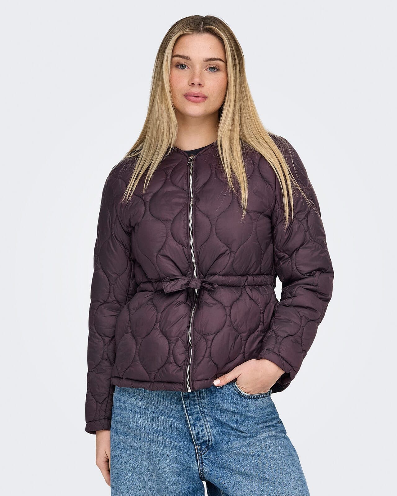 ONLY Jakke Amara Quilted, M, ONLY Jakke Brun M