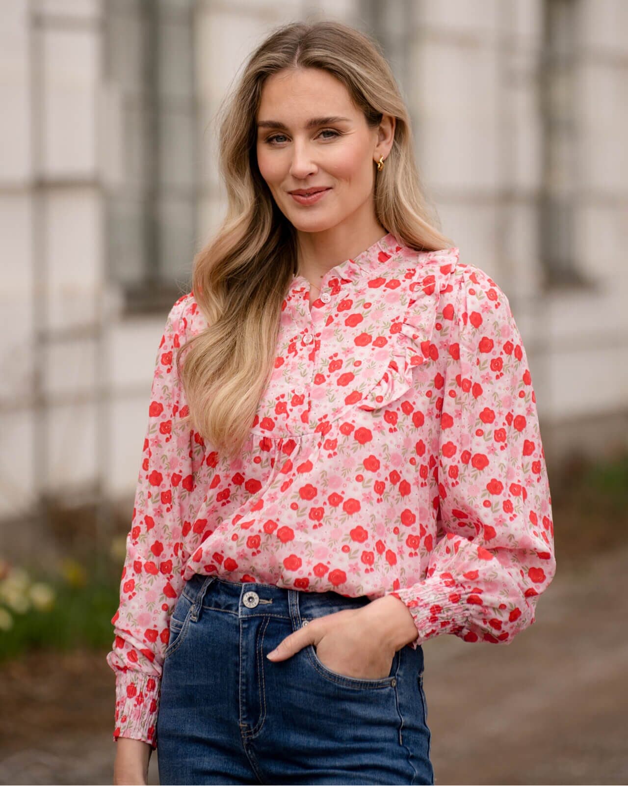 FLOYD Bluse Lany Florita, XXL, FLOYD Bluse Rosa XXL