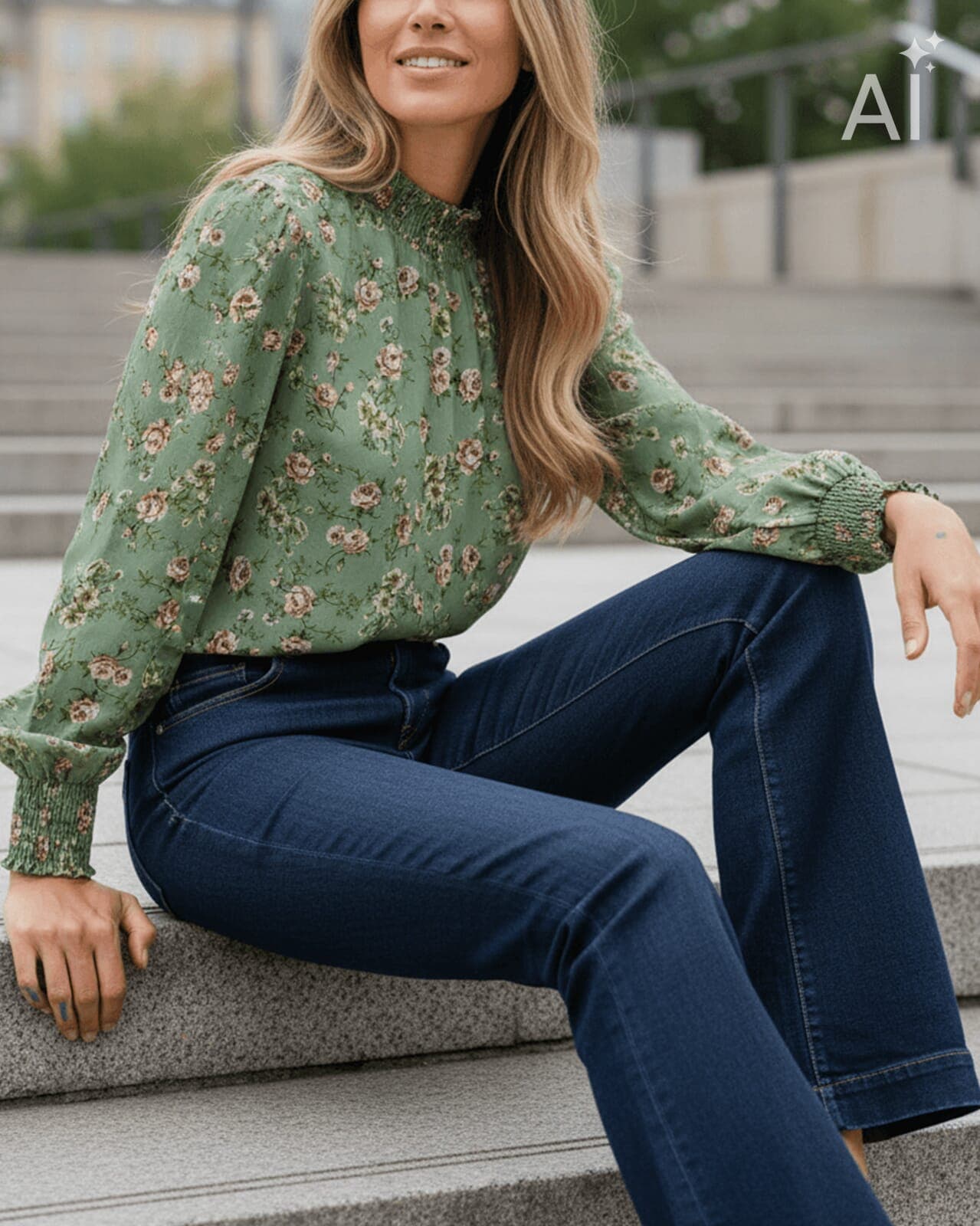 FLOYD Juliet Mya, XS, FLOYD Bluse Grønn XS