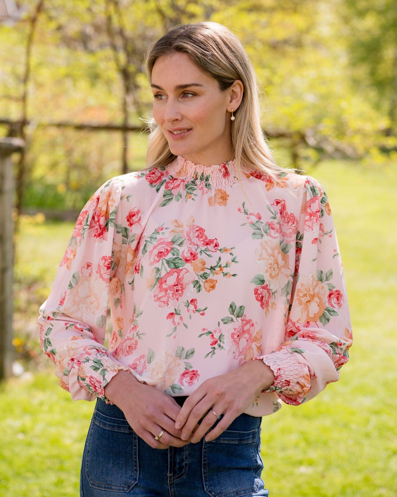 FLOYD Bluse Juliet Rosada, XL, FLOYD Bluse Rosa XL