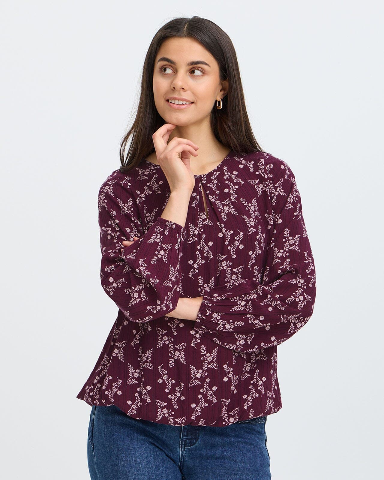 Fransa Bluse Merle 5, S, Fransa Bluse Rød S