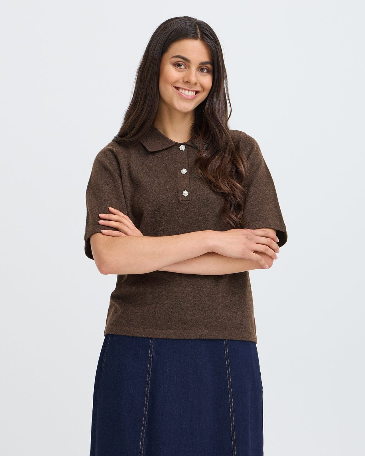Fransa Topp Suzette 1, XL, Fransa Topp Brun XL