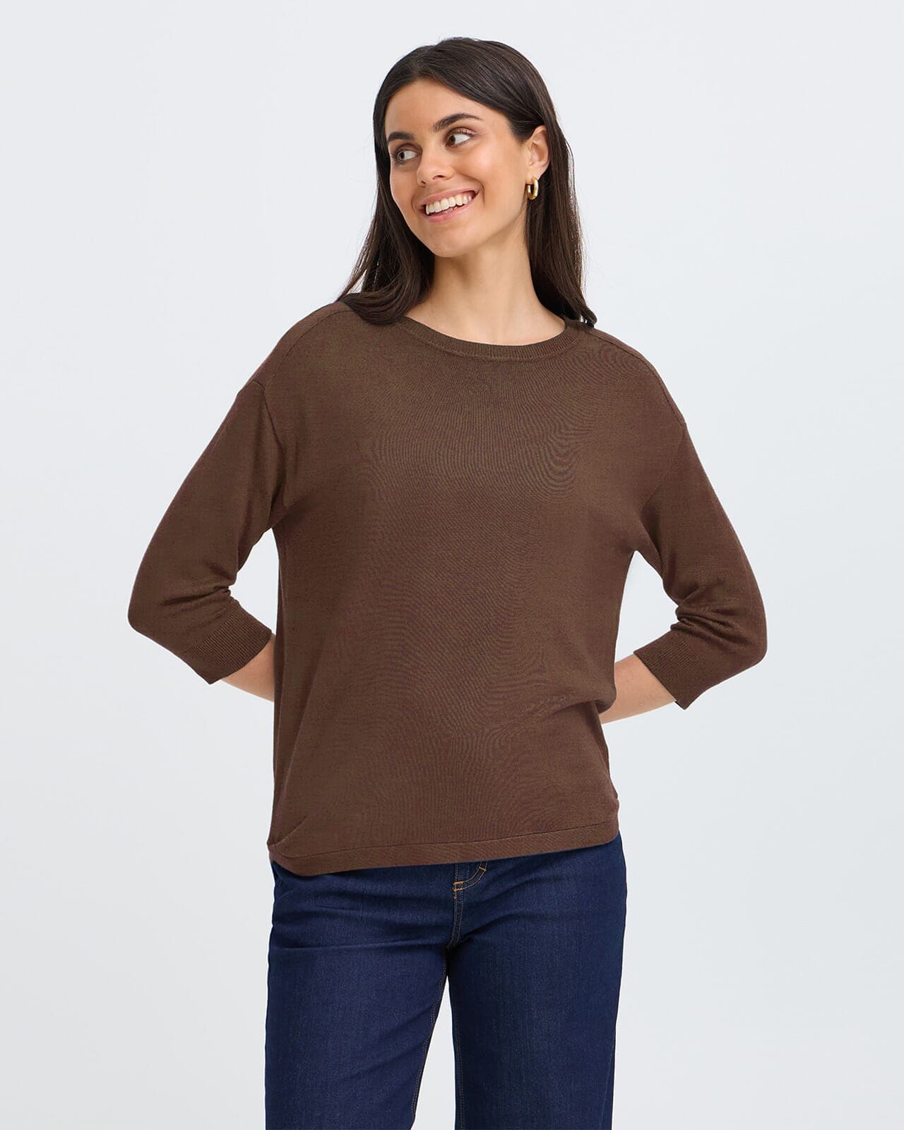 Fransa Topp Mary PU 17, XS, Fransa Topp Brun XS