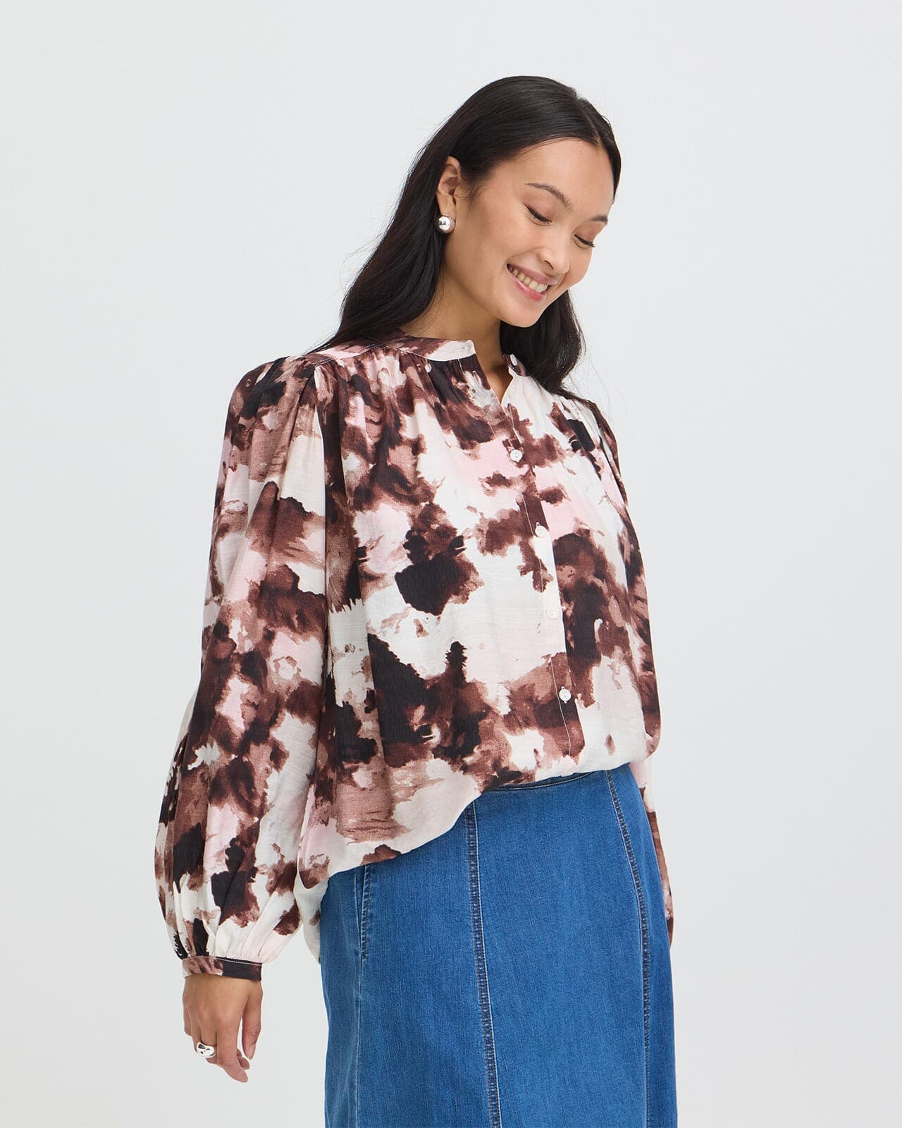 Fransa Bluse Ariana SH 11, XXL, Fransa Bluse Brun XXL