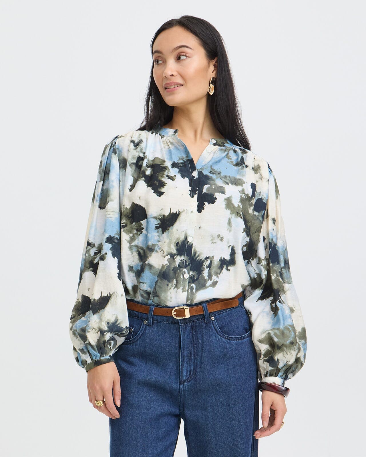 Fransa Bluse Ariana SH 11, XS, Fransa Bluse Blå XS