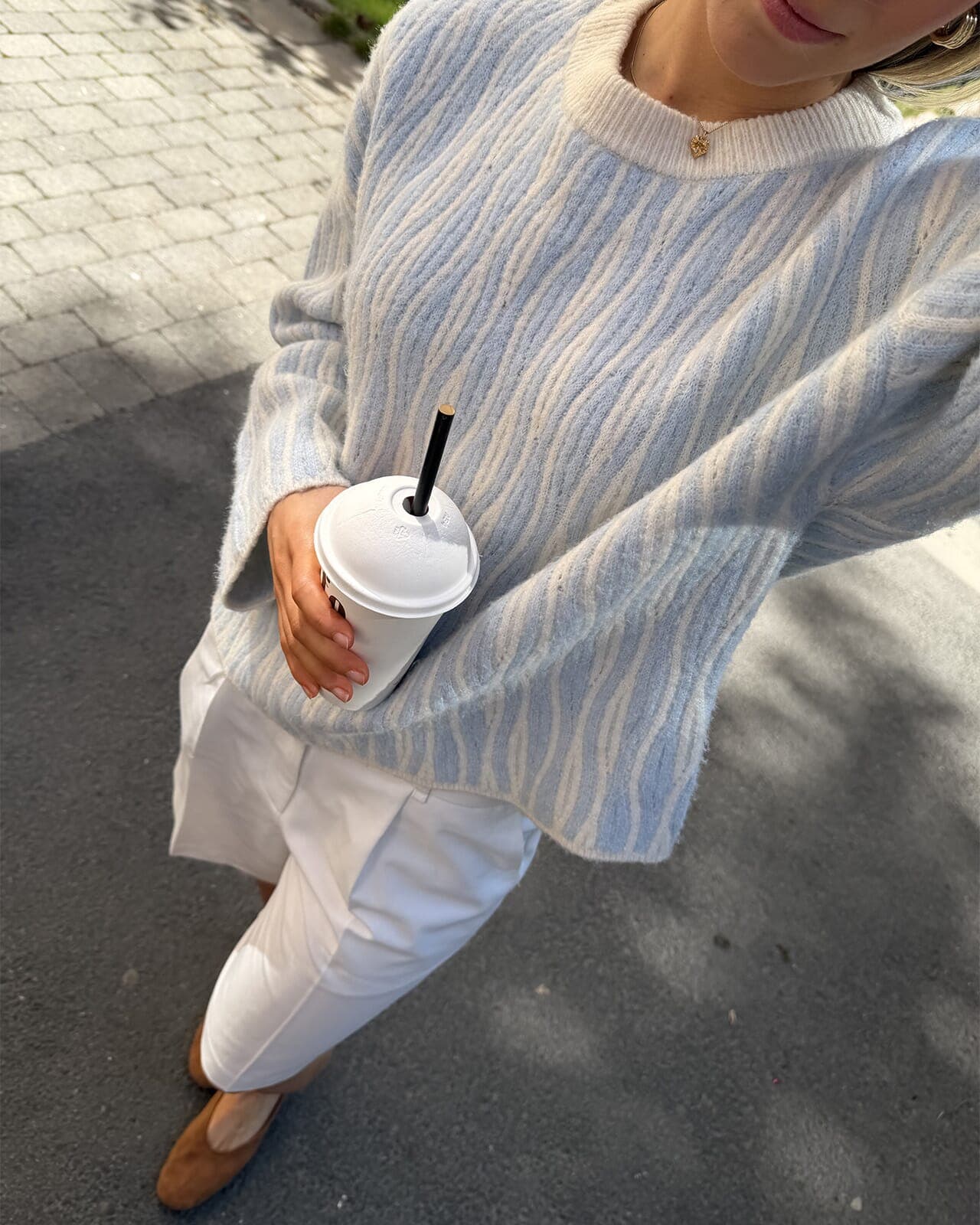 VERO MODA Strikkegenser Josie, S, VERO MODA Strikkegenser Blå S