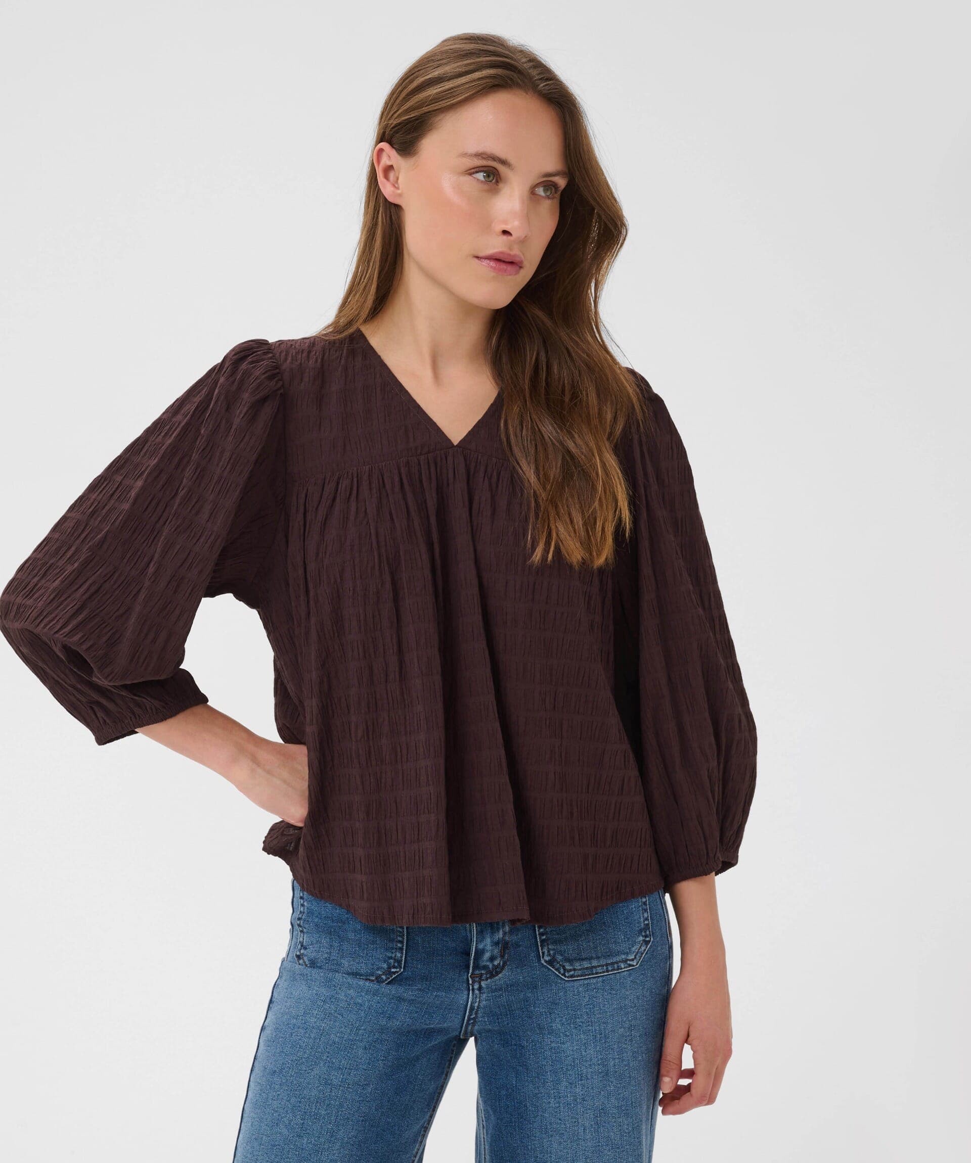 KAFFE Bluse Missie, 40, KAFFE Bluse Brun 40
