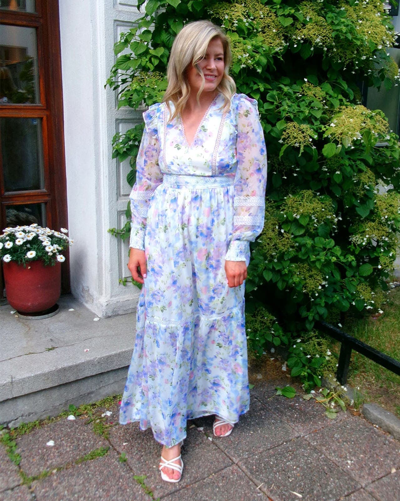 VILA Maxikjole Roman, 36, VILA Kjole Flerfarget 36