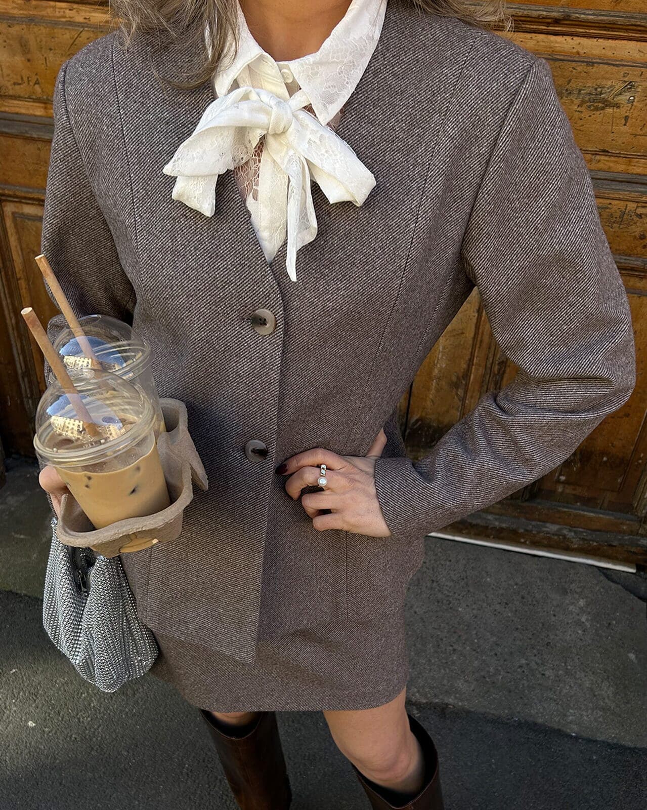 PIECES Blazer Riley, XS, PIECES Blazer Brun XS