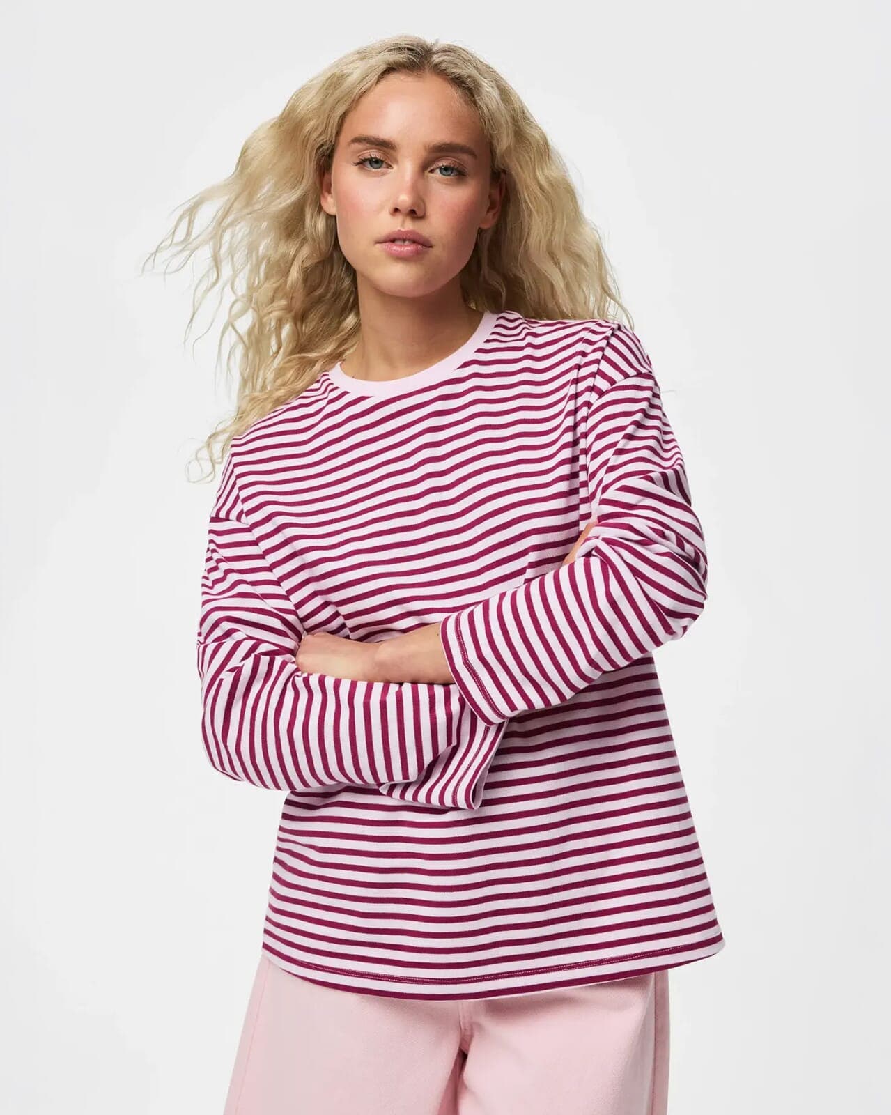PIECES Topp Sadie, M, PIECES Topp Rosa M