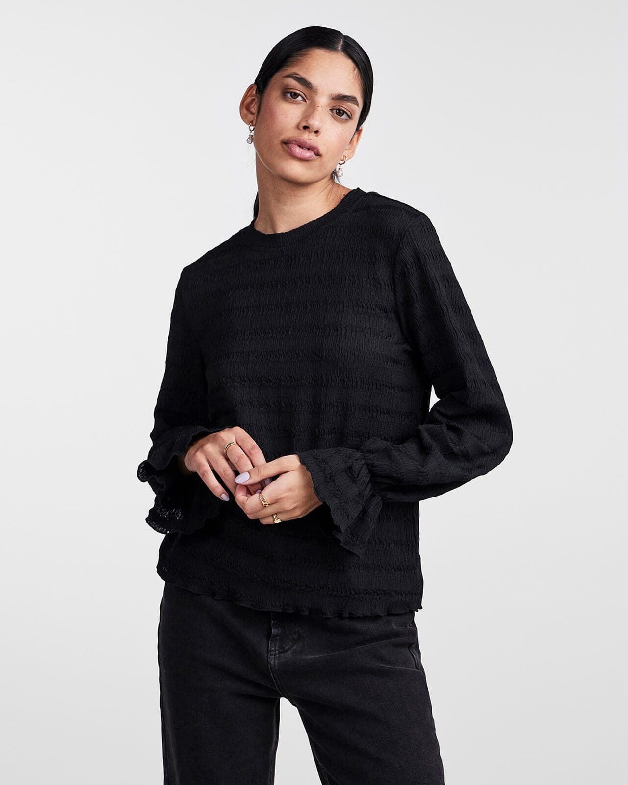 PIECES Topp Daisy, M, PIECES Topp Svart M