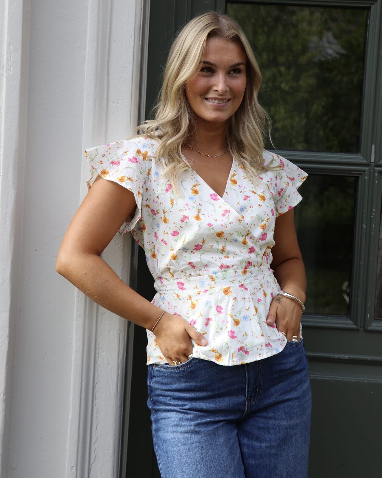 VERO MODA Topp Siv Ivana, M, VERO MODA Topp Flerfarget M