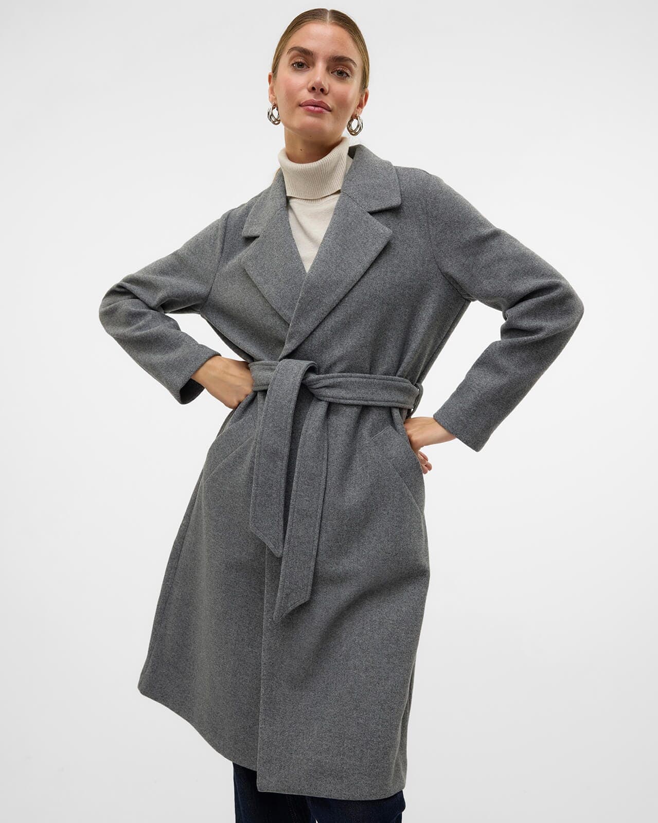 VERO MODA Kåpe Fortuneaya, M, VERO MODA Kåpe Grå M
