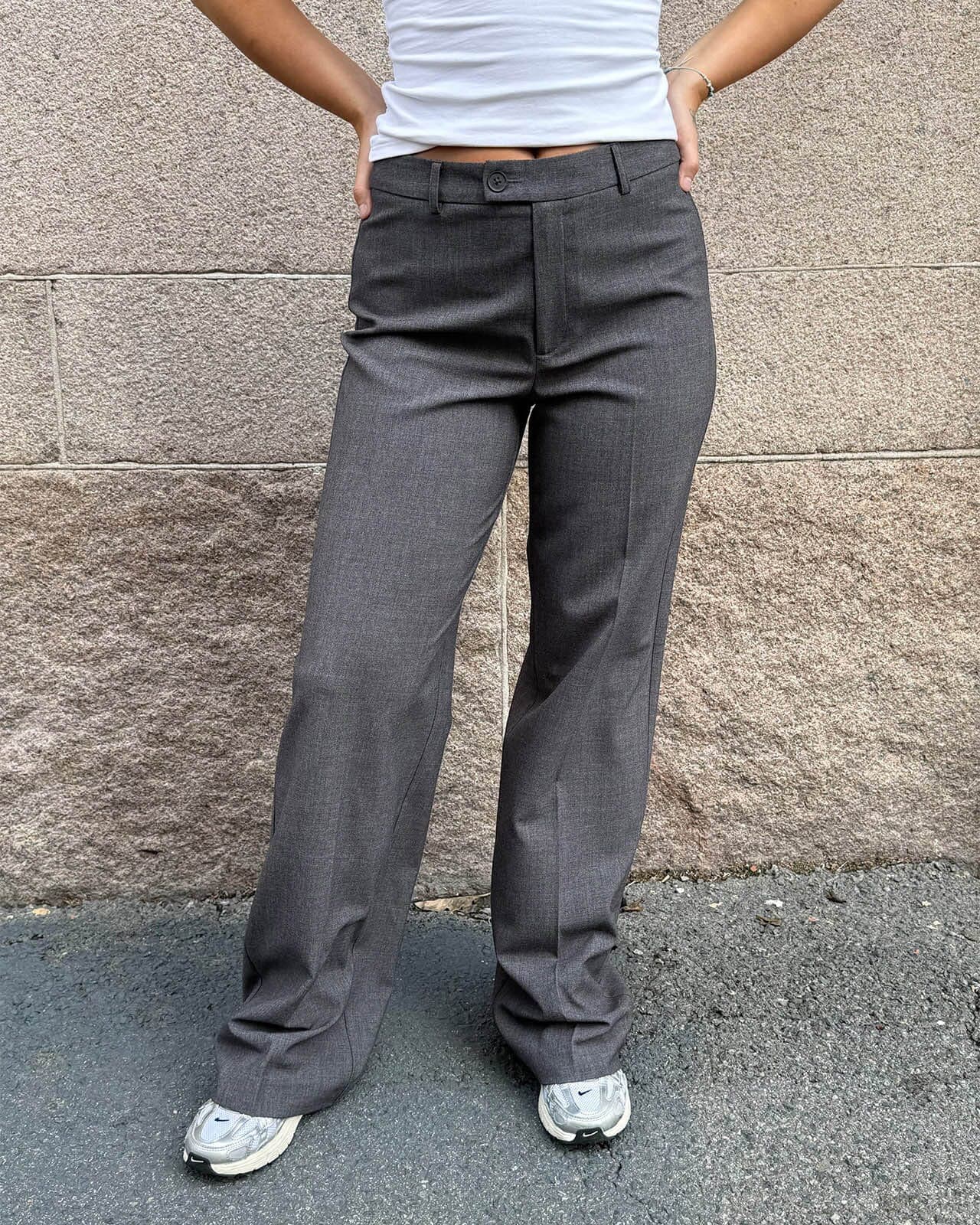 VERO MODA Dressbukse Texas, L/32, VERO MODA Dressbukse Grå L/32