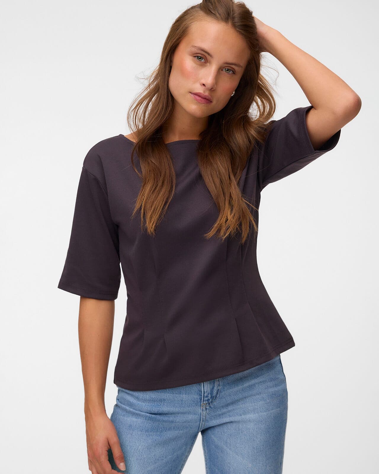 VERO MODA Topp Bjork, S, VERO MODA Topp Brun S