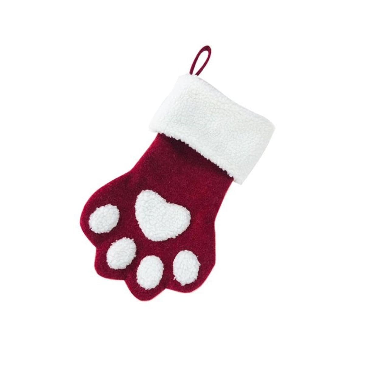 Rød julestrømpe til hund og katt - fylles med favoritter
