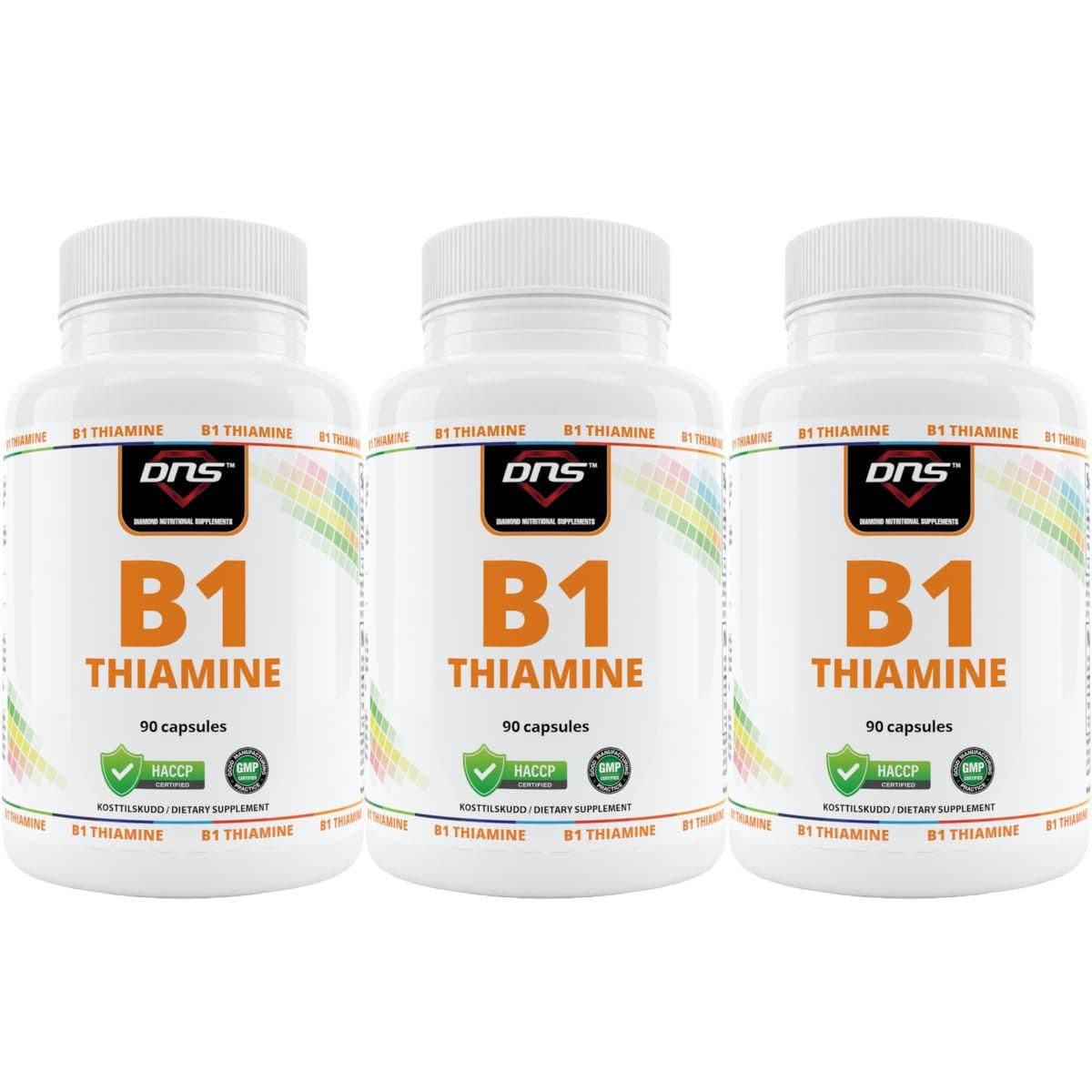 3-pack Vitamin B1 Tiamin - 3 x 90 kapsler