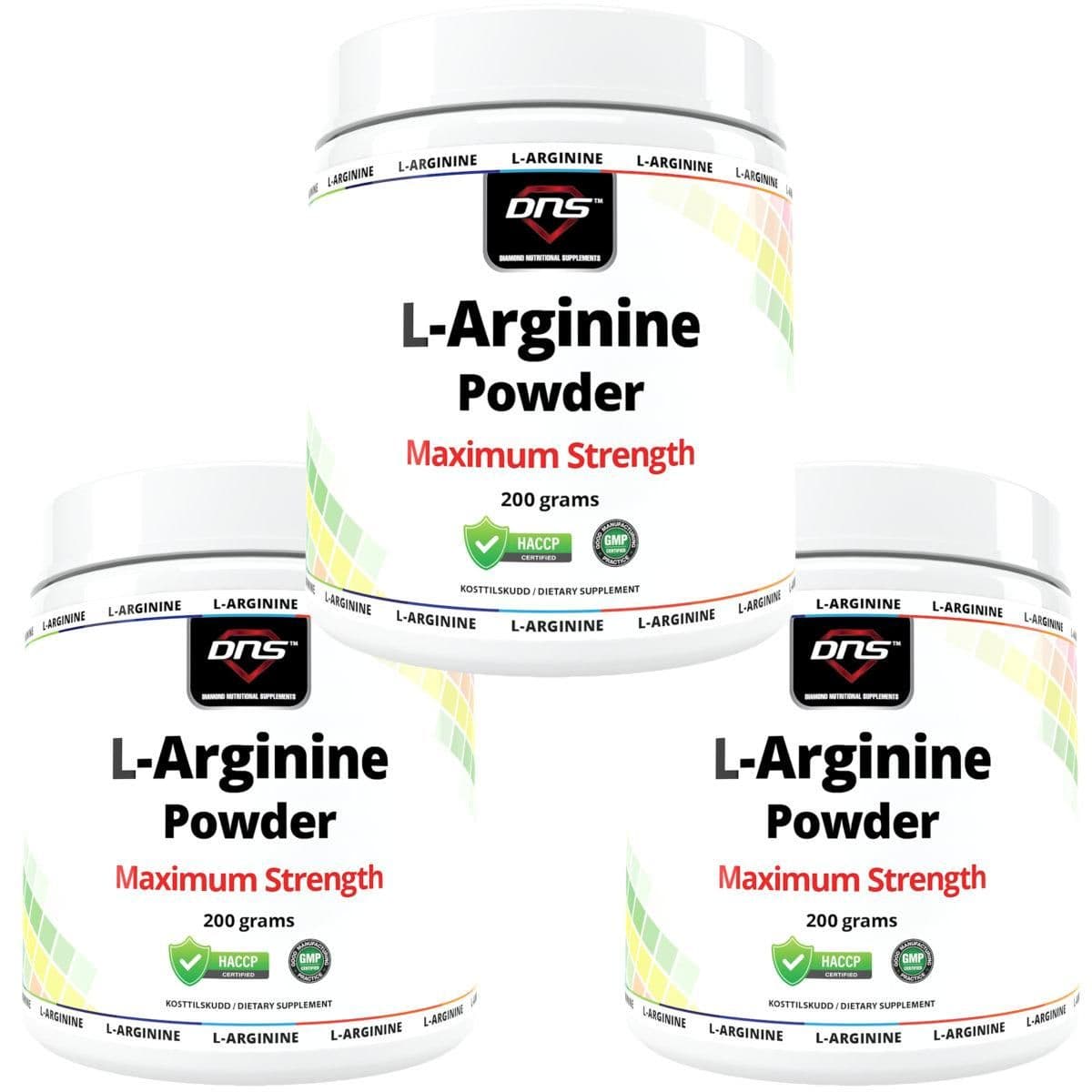 3-Pack L-Arginine - 3 x 200g