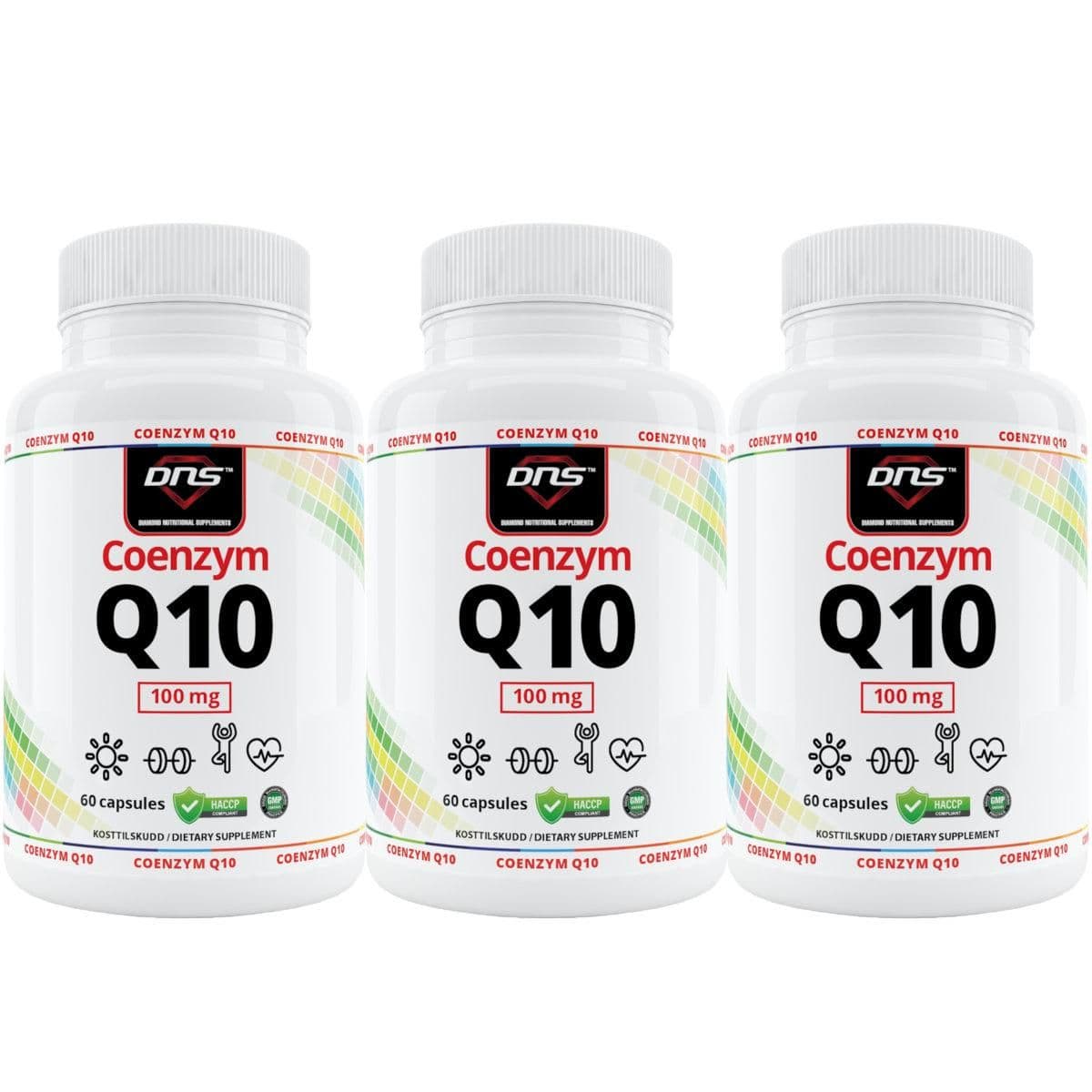 3-pack Coenzyme Q10 (100 mg) - 3 x 60 kapsler