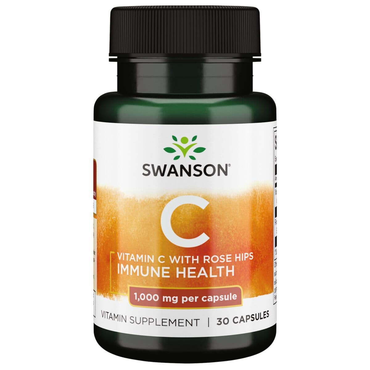 Vitamin C + Rose hips - 30 kapsler