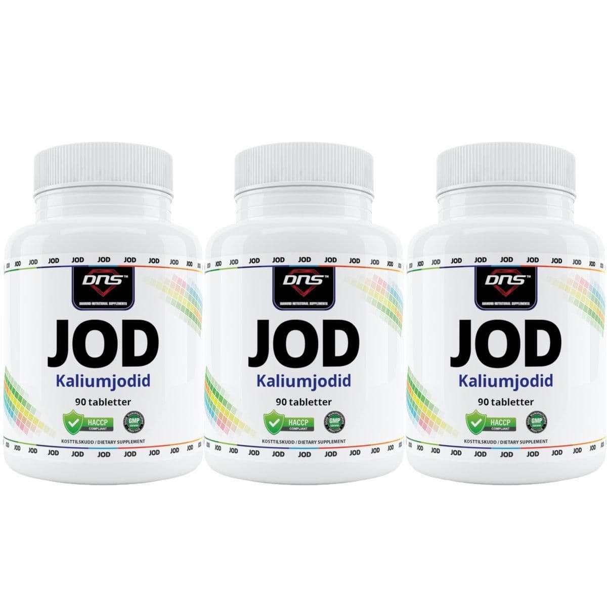 3-pack Jod - Kaliumjodid - 3 x 90 tabletter