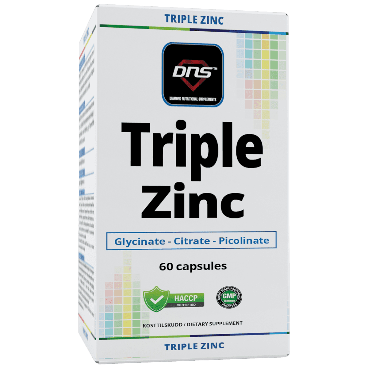 Triple Zinc - 3 typer sink - 60 kapsler