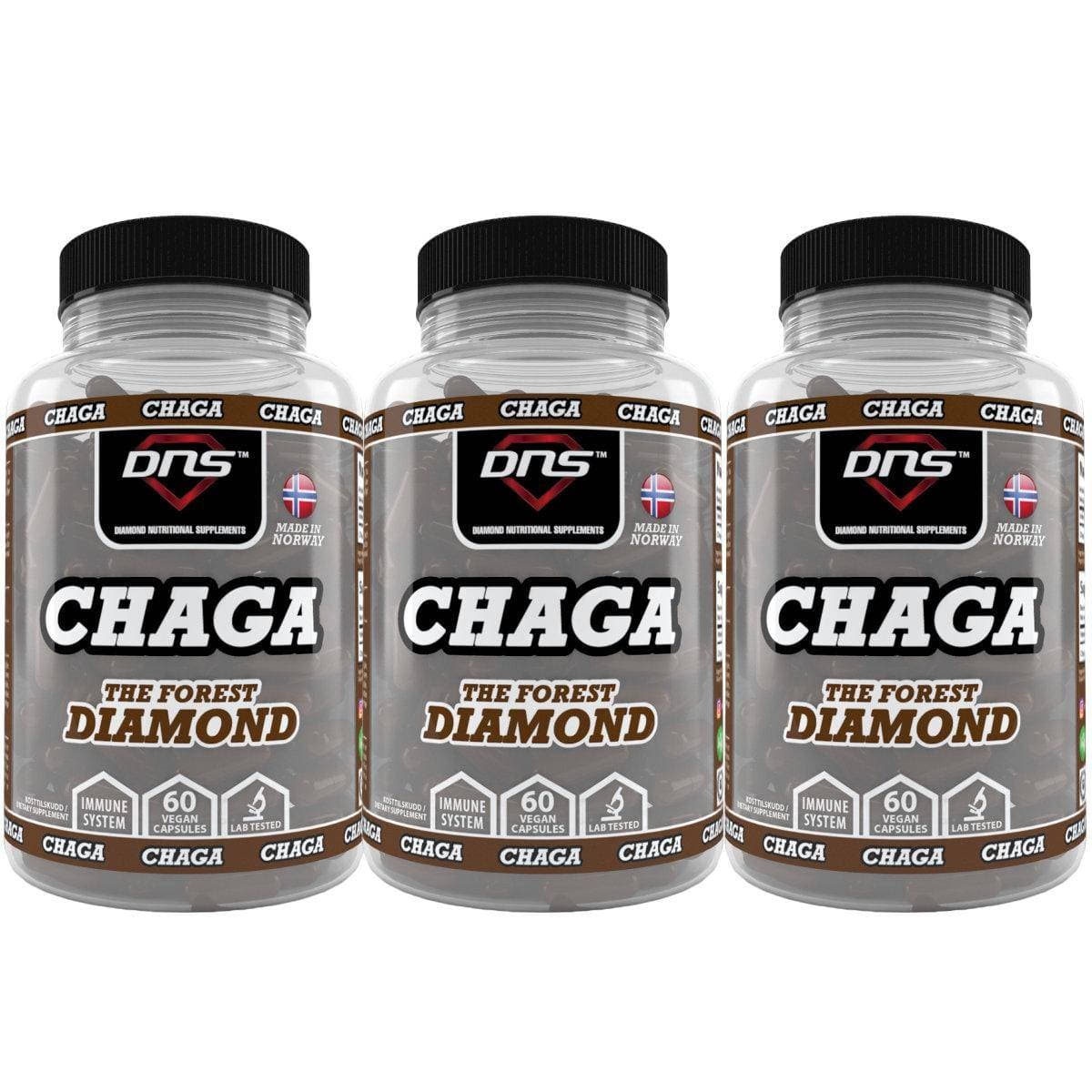 3-Pack 100% Chaga - 3 x 60 kapsler