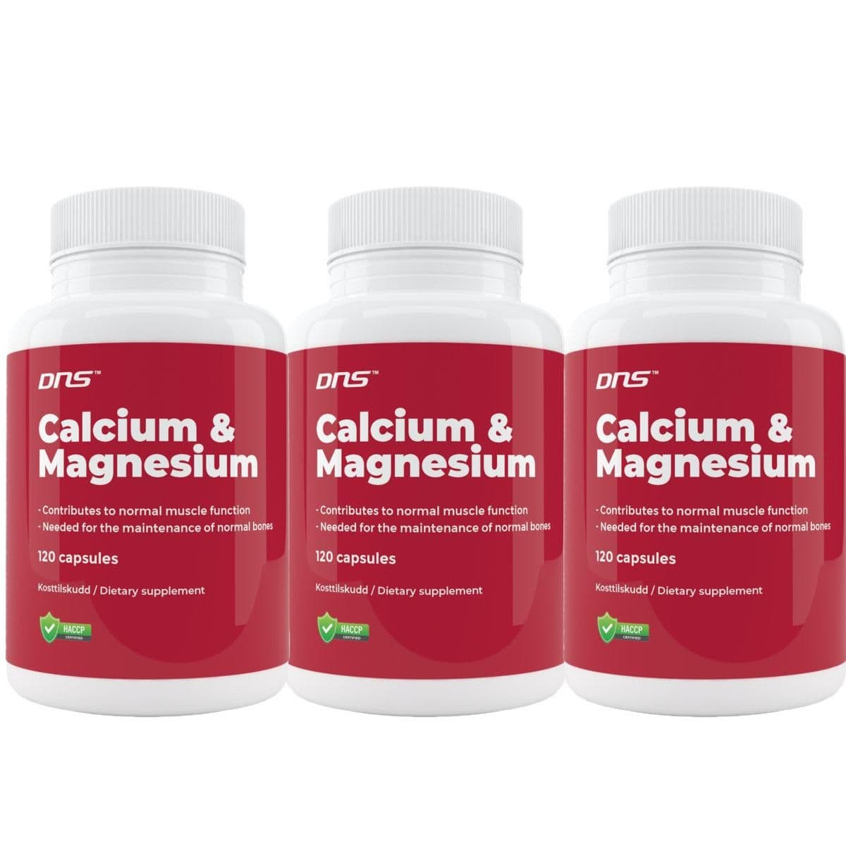 3-pack Kalsium & Magnesium - 3 x 120 kapsler