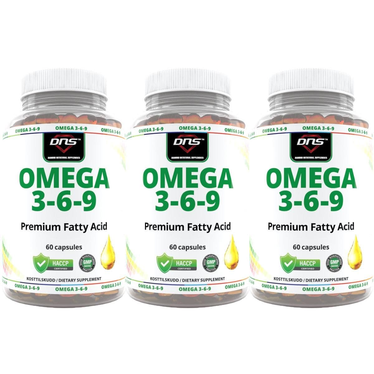 3-pack Omega 3-6-9 - 3 x 60 kapsler