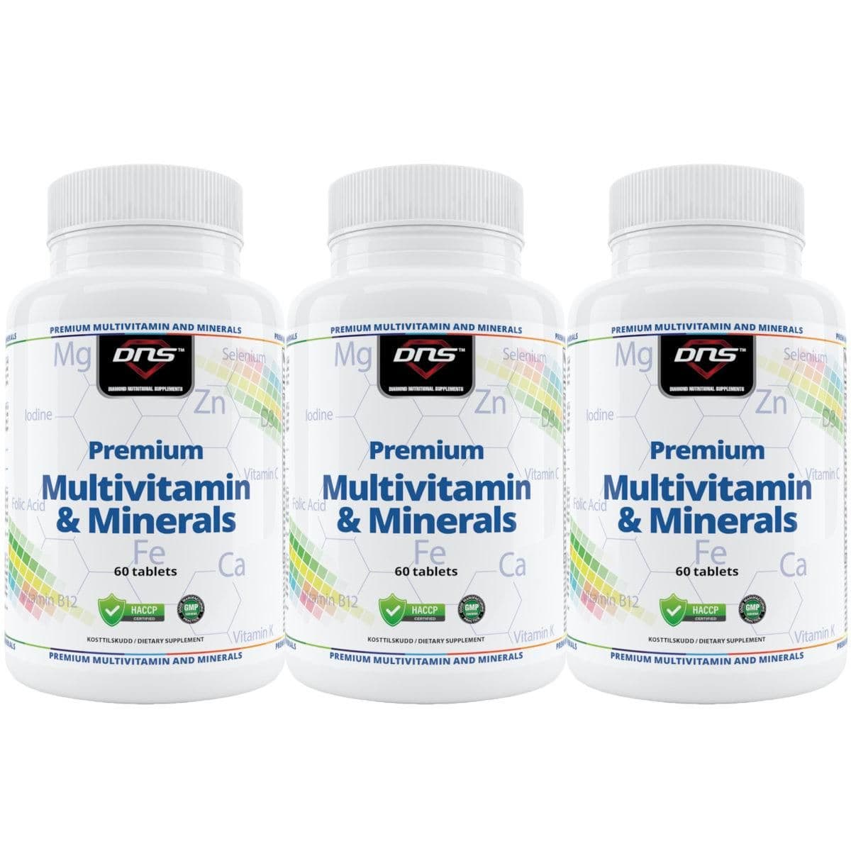 3-pack Premium Multivitamin & Minerals - 3 x 60 tabs