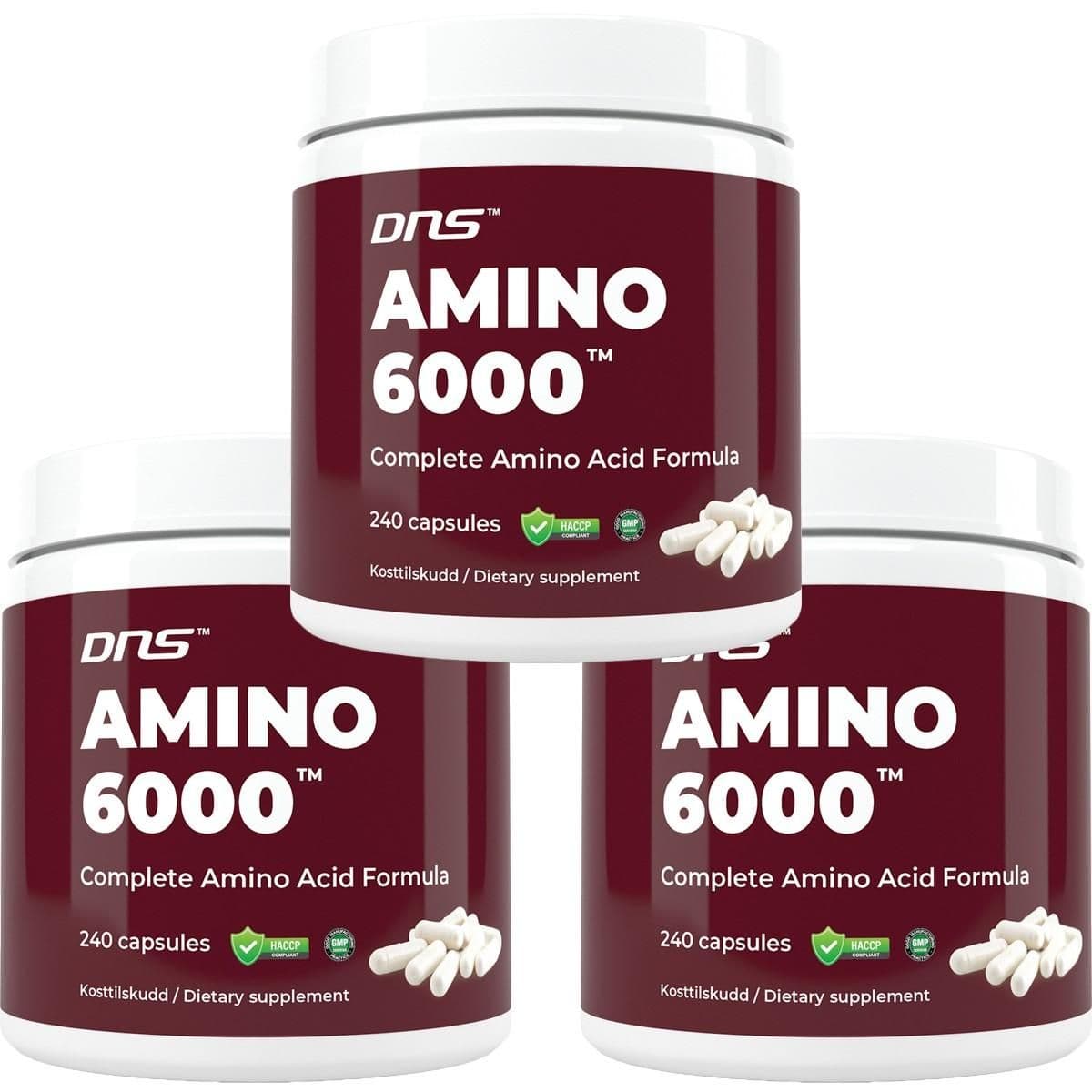 3-pack Amino 6000 - 3 x 240 kapsler
