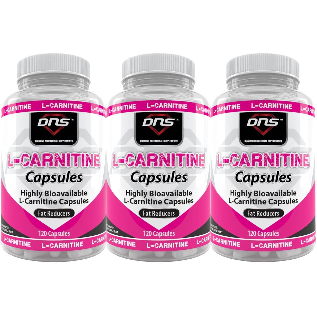 3-Pack L-Carnitine Capsules - 3 x 120 kapsler