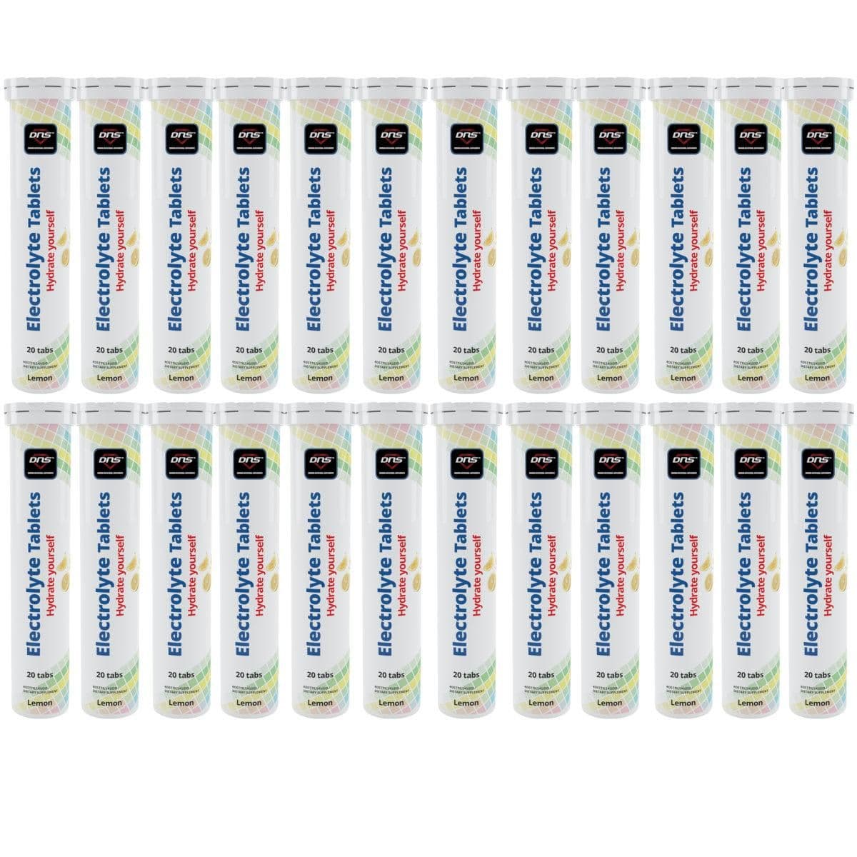24-pack Electrolyte - Hydrate Yourself - 24 x 20 Brusetabletter - Lemon