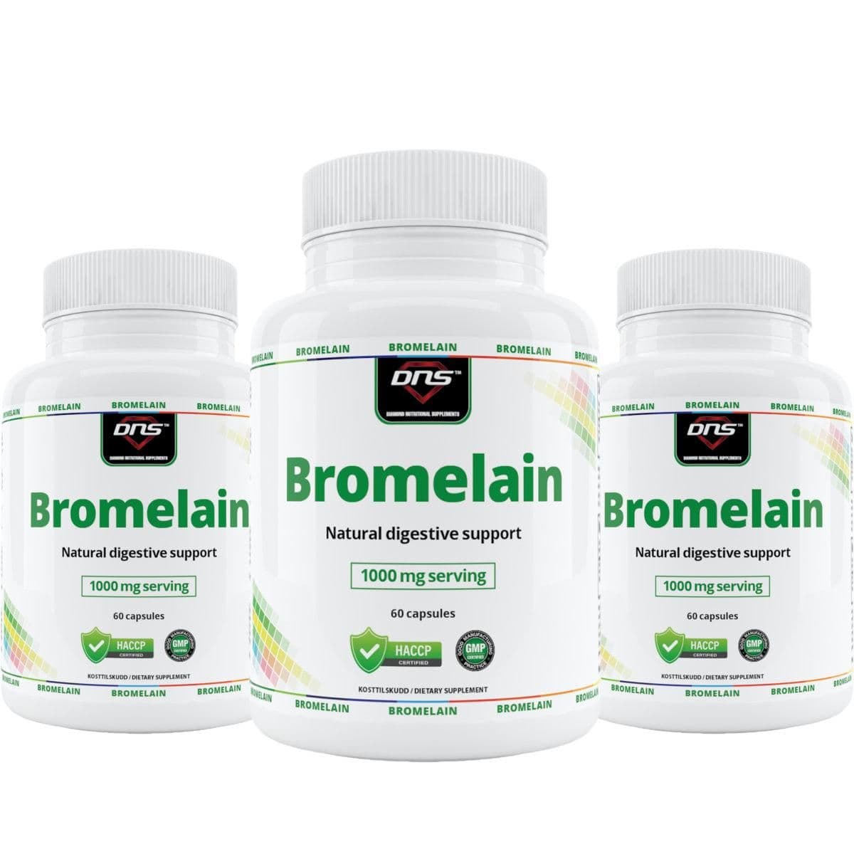 3-pack Bromelain - 3 x 60 kapsler