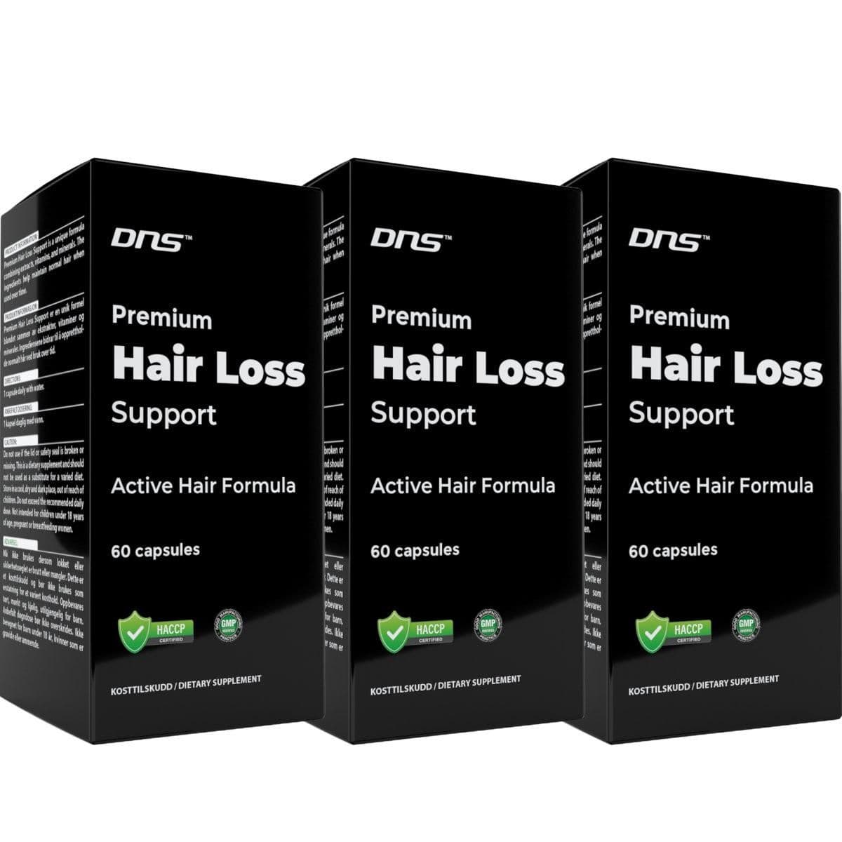 3-pack Hair Loss Support - 3 x 60 kapsler