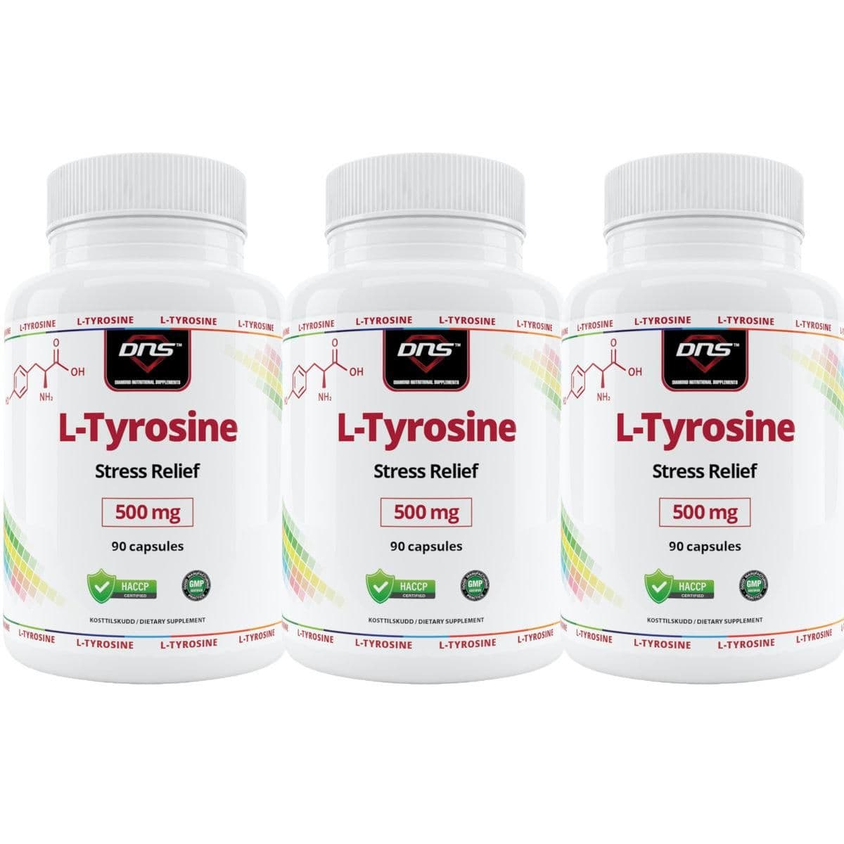 3-pack L-Tyrosine - 3 x 90 kapsler