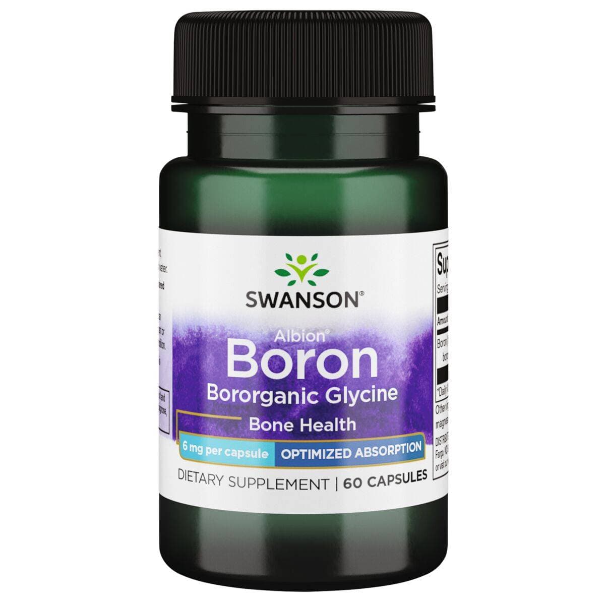 Boron Albion Bororganic Glycine - 60 kapsler