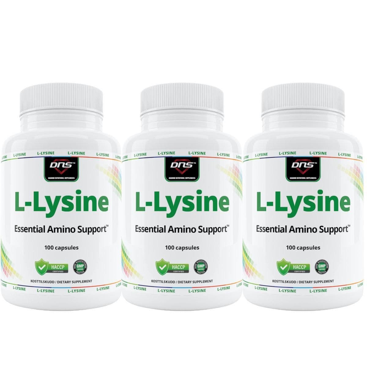 3-pack L-Lysine - 3 x 100 kapsler