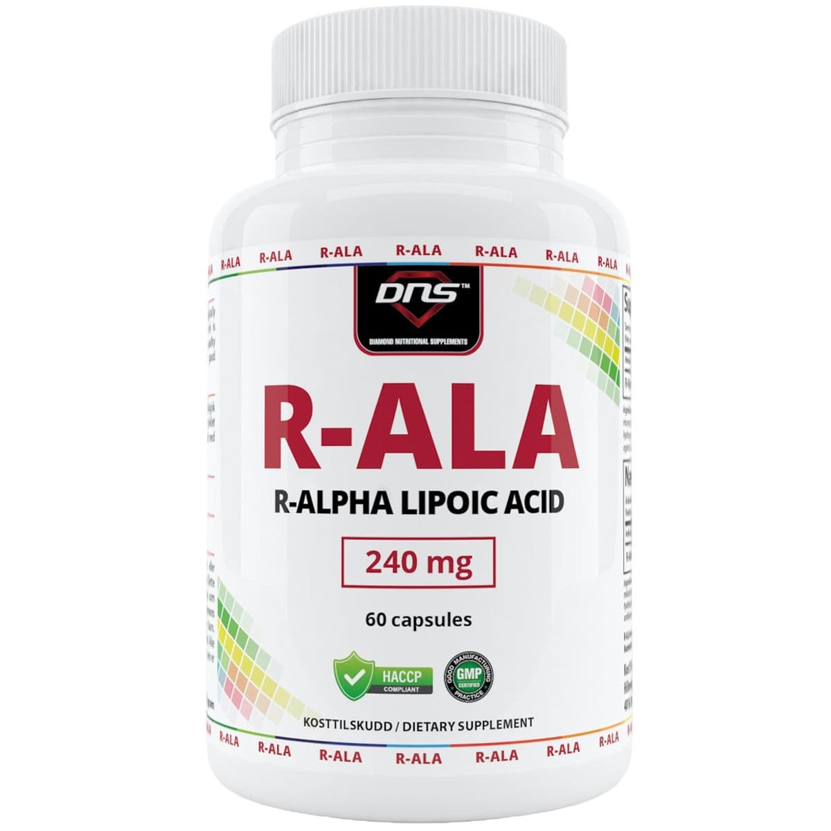 R-ALA - R-alfa-liponsyre - 60 kapsler