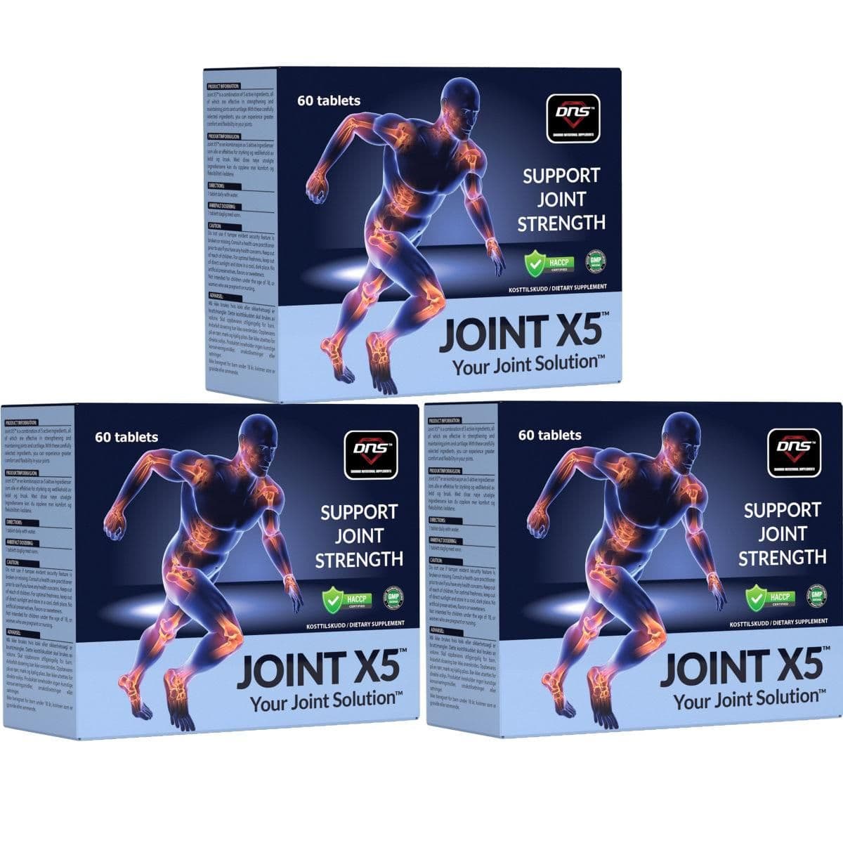 3-pack Joint X5™ - Your Joint Solution - 3 x 60 tabletter