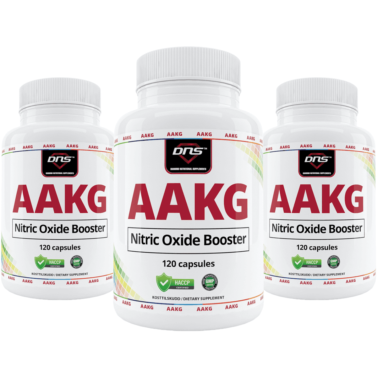 3-pack AAKG Capsules - 3 x 120 kapsler