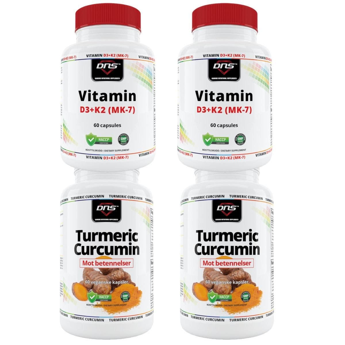 Gurkemeie K2 + D3 Pakken