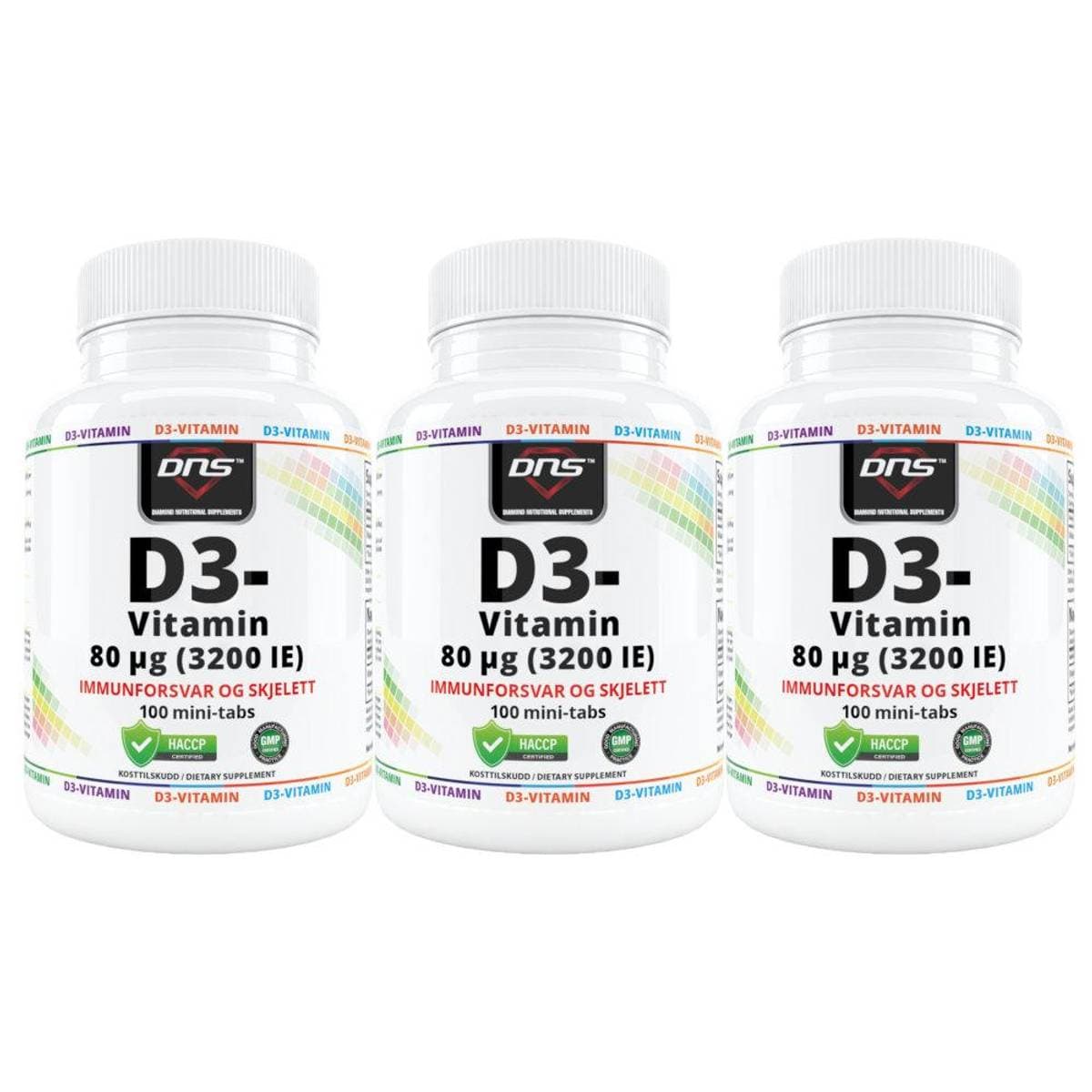 3-pack D3-Vitamin 80µg - 3 x 100 tabs