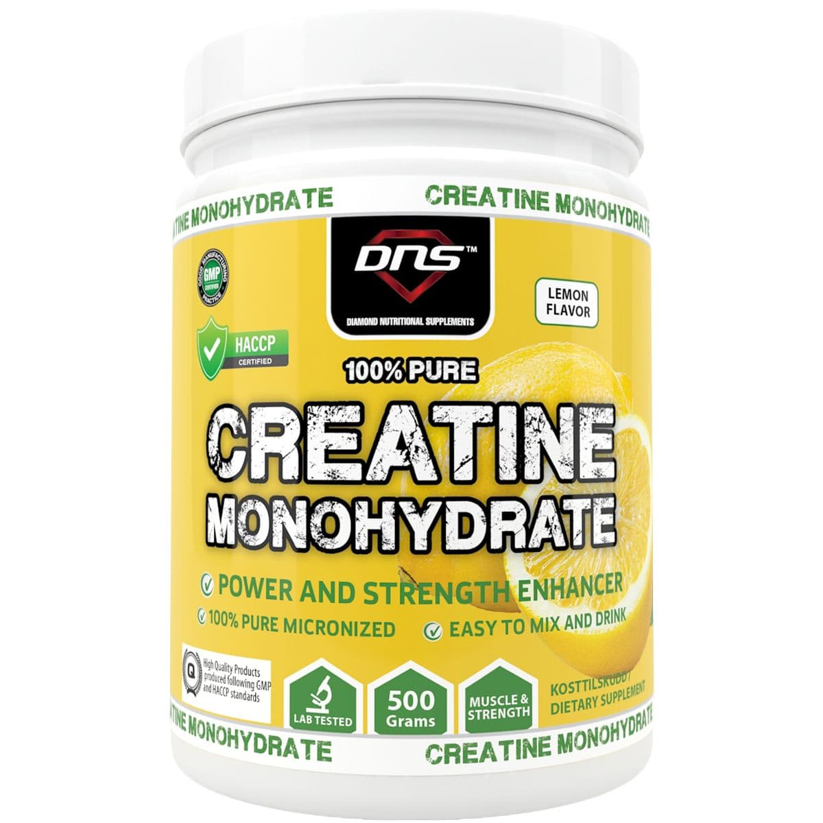 Creatine Monohydrate Lemon smak - 500 gram