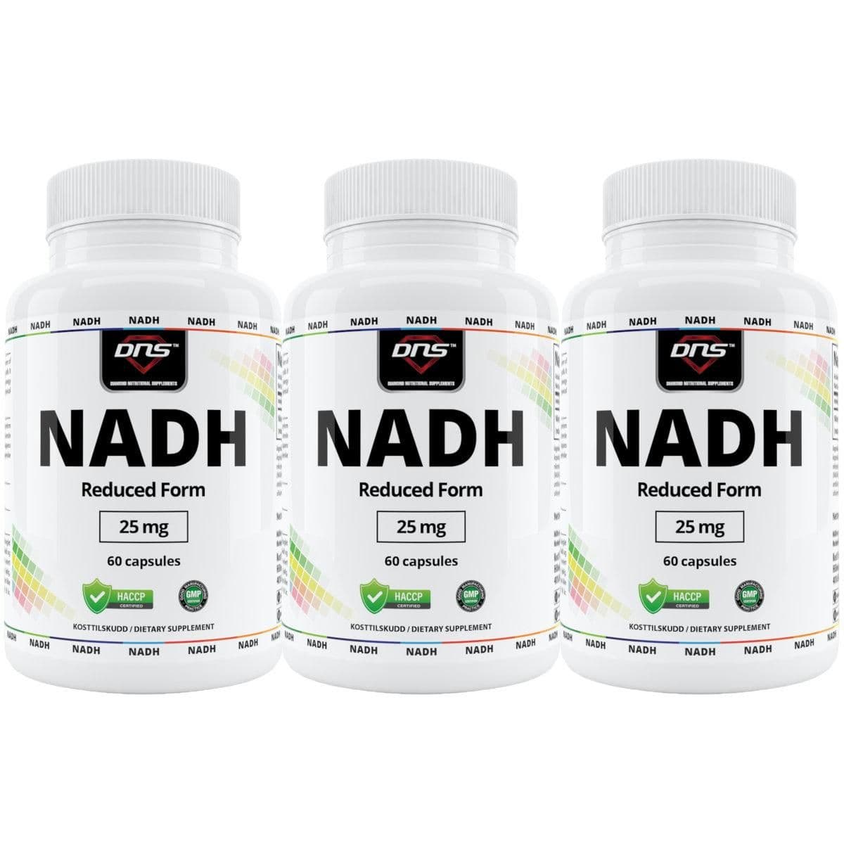 3-pack NADH 25 mg - 3 x 60 kapsler