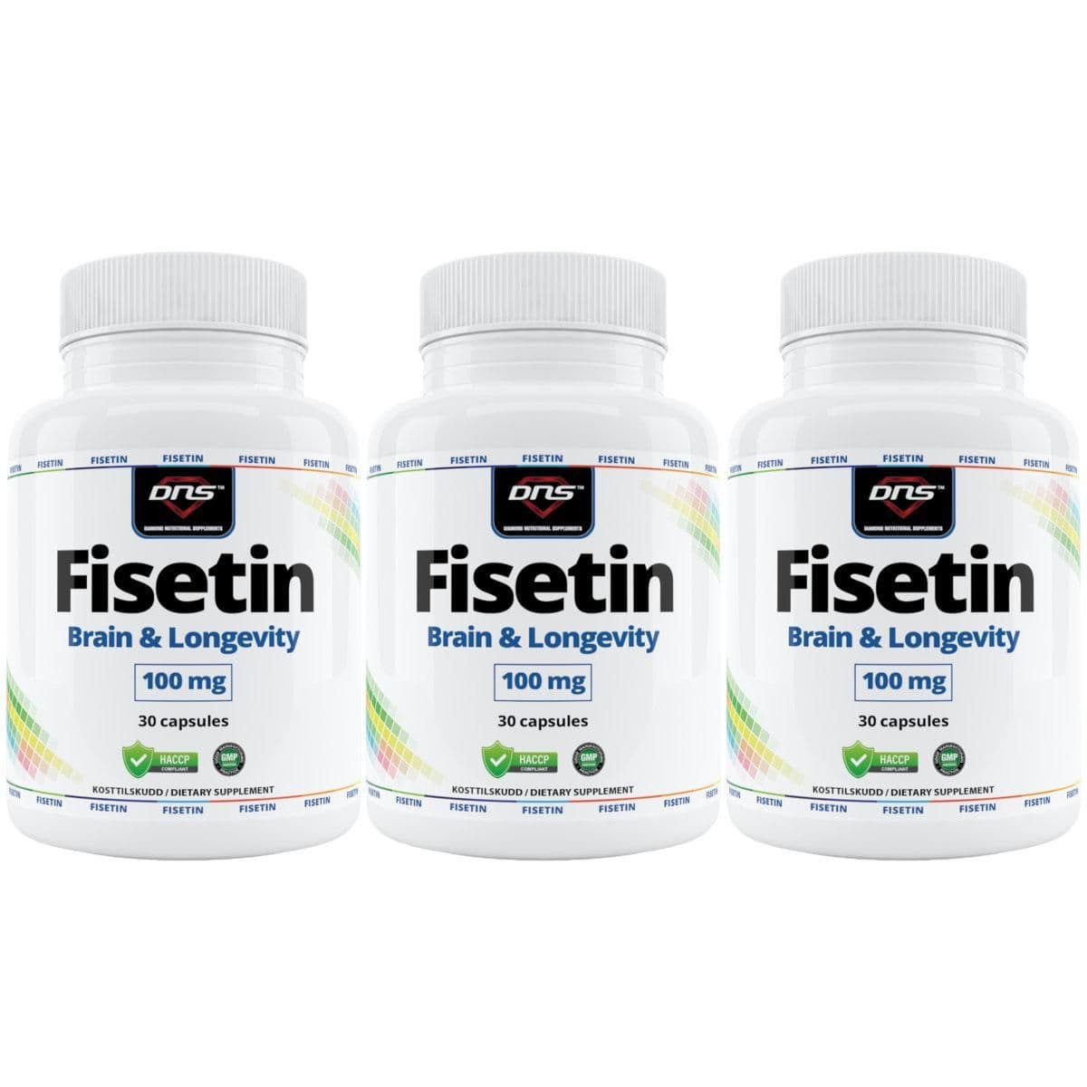 3-pack Fisetin - 3 x 30 kapsler